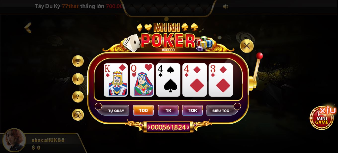 Giới thiệu về game Mini Poker của UK88