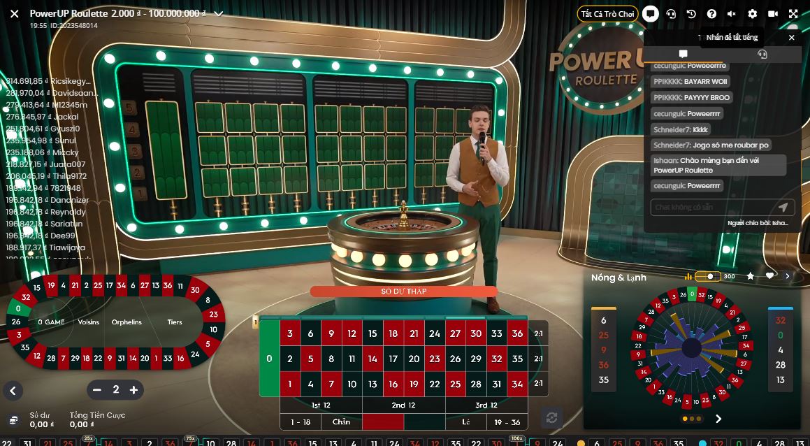 Roulette là tựa game đình đám trong các sảnh Live Casino